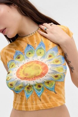 T-shirt bébé cloutée Batiste tie-dye UO
