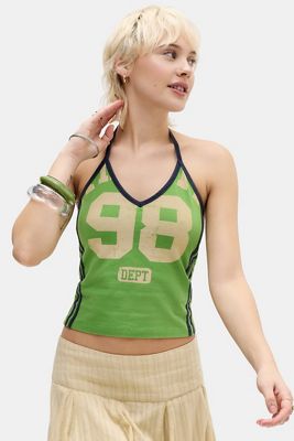 UO 98 Neckholder-Top mit Schleifenkragen