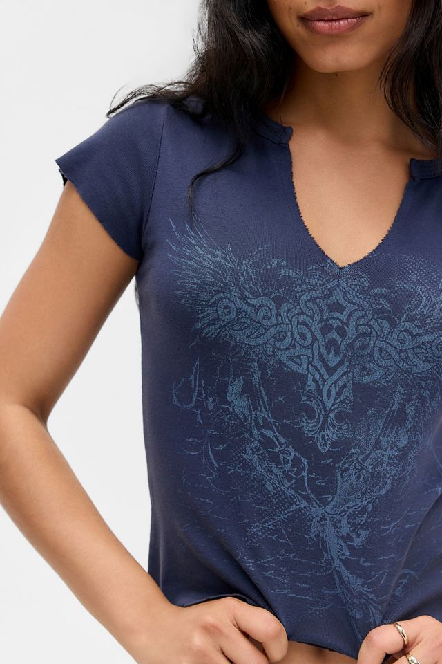 UO Navy Script Notch Baby-T-Shirt #2