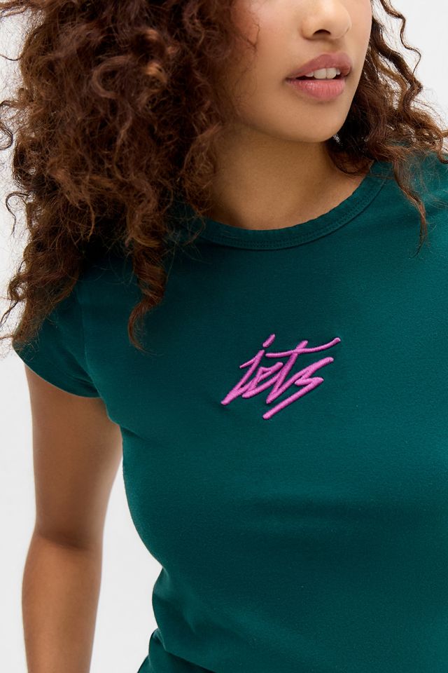 iets frans... Script Logo Cap Sleeve T-Shirt #1