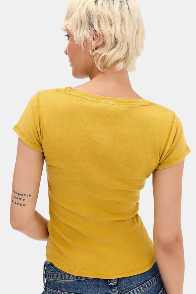 Camiseta Henley con Aplique BDG #3