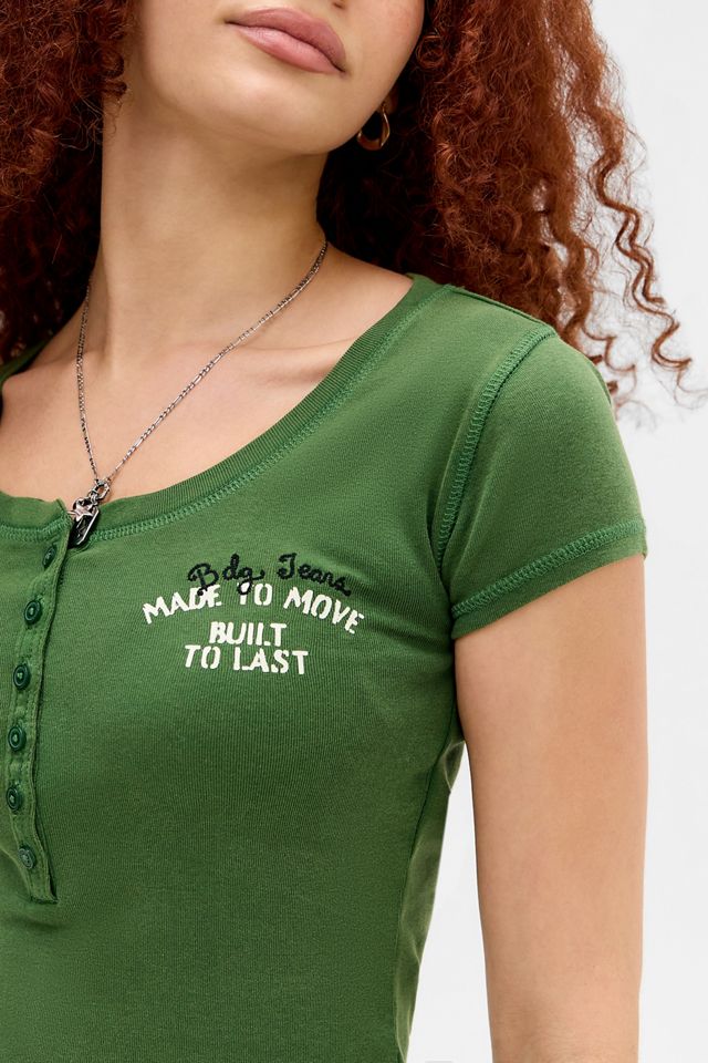 Camiseta Henley Verde BDG #2