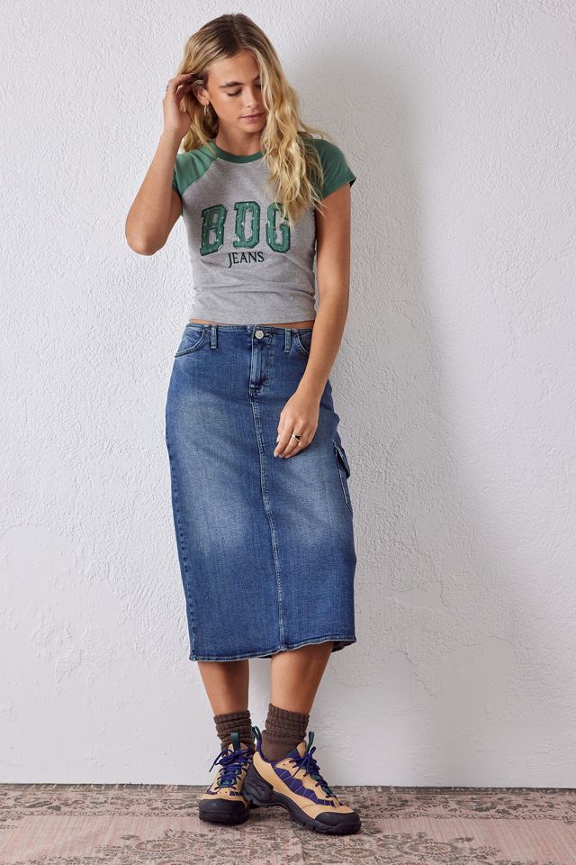 BDG Green Distressed Applique T-Shirt  #1