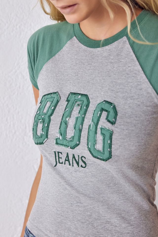 BDG Green Distressed Applique T-Shirt  #2