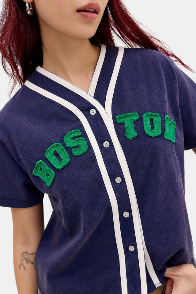BDG Appliqué Crop Baseball Shirt #2