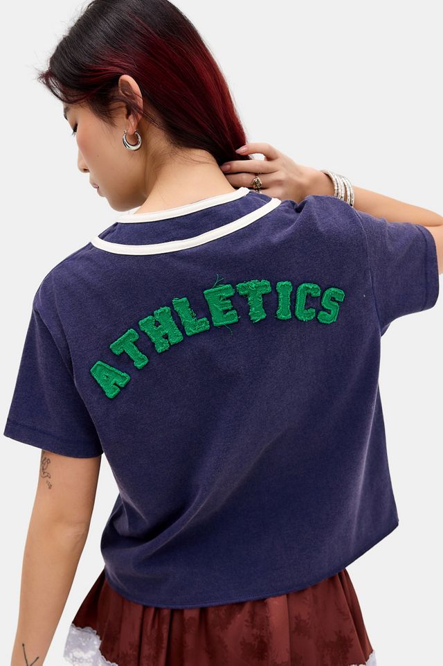 BDG Appliqué Crop Baseball Shirt #3