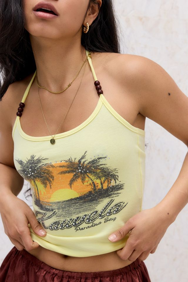 Top Halter con Cuentas UO Kawela Bay #2