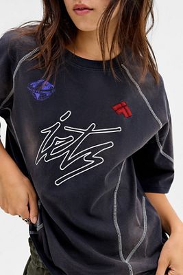 T-shirt boyfriend à coutures plates iets frans...