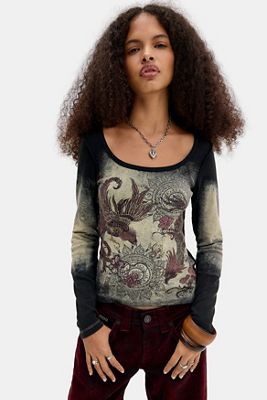 Kimchi Blue Phoenix Langarm-Baby-T-Shirt