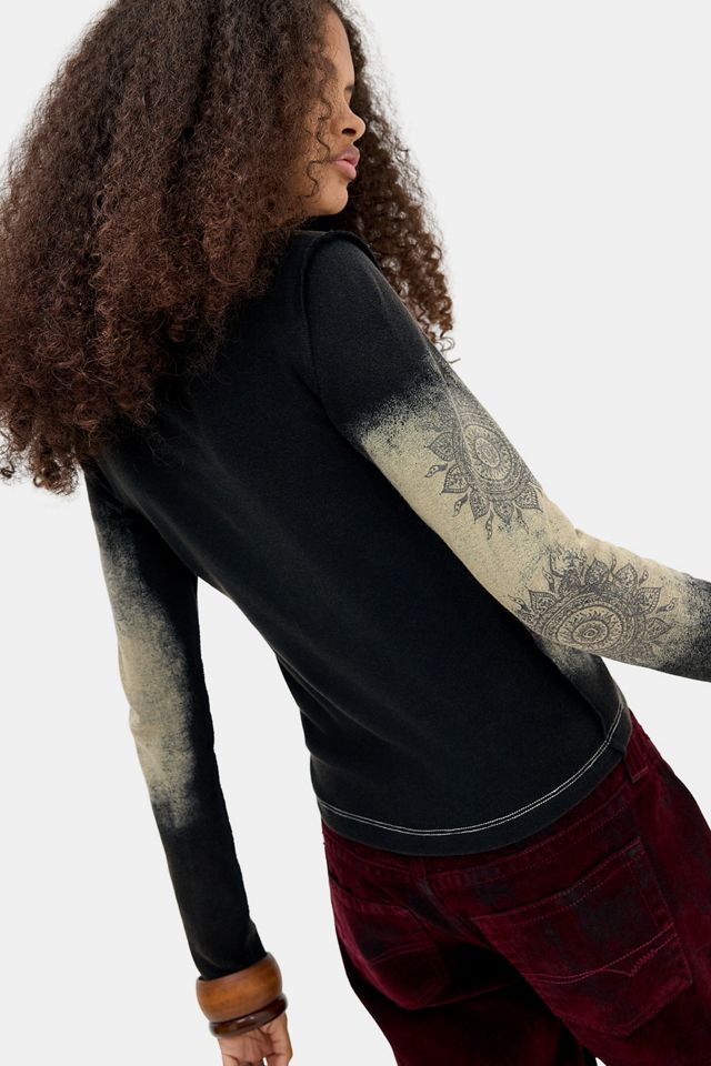 Kimchi Blue Phoenix Long Sleeve Baby Tee #3