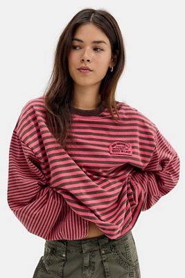 BDG Luca T-Shirt mit gemischten Streifen