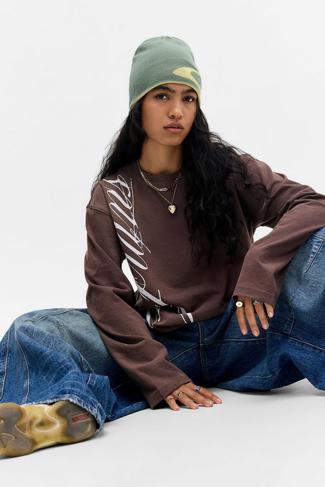 iets frans... Italic Script Long Sleeve Graphic Tee #1