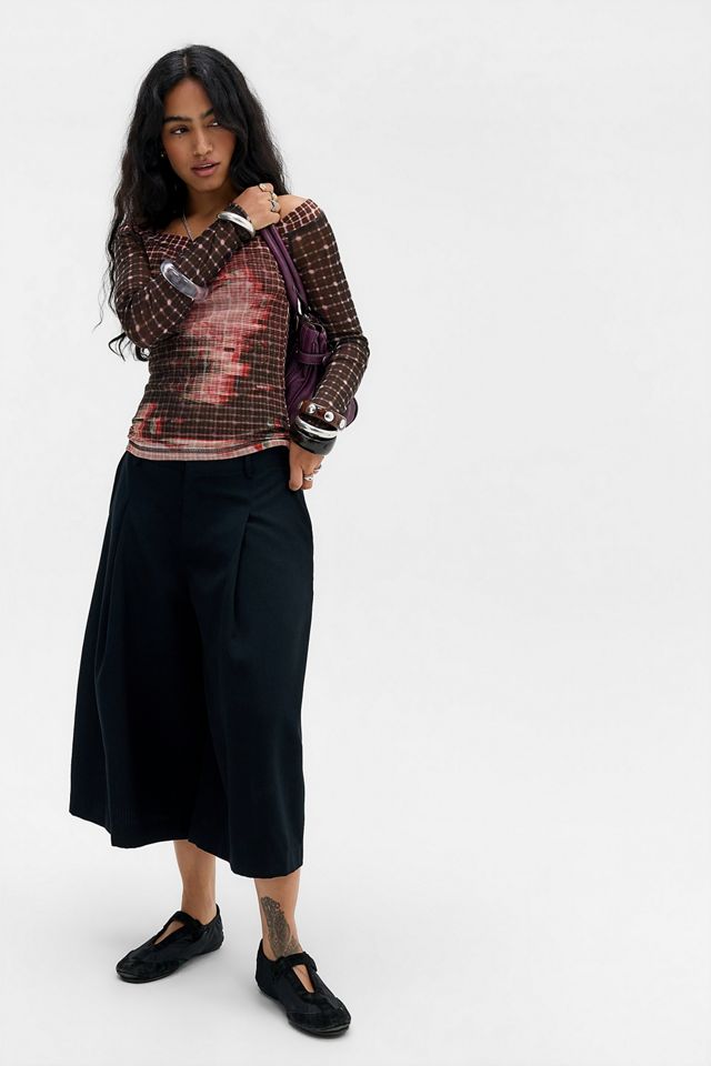 UO Vick Rebel Check Long Sleeve Top #1