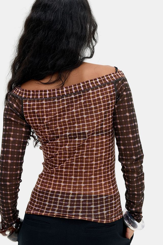 UO Vick Rebel Check Long Sleeve Top #2