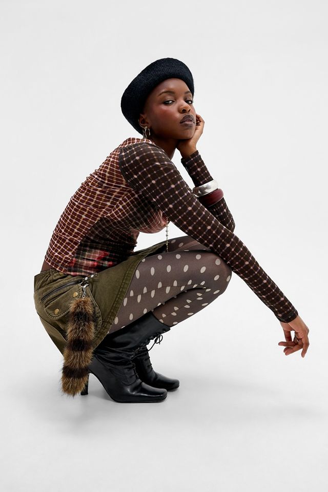 UO Vick Rebel Check Long Sleeve Top #5