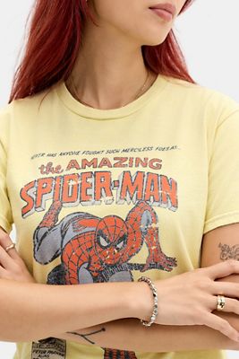 Camiseta Gráfica Relajada de Spiderman UO