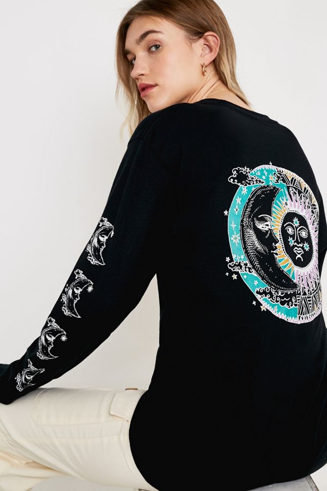 UO - T-shirt de skate Sun + Moon à manches longues #1