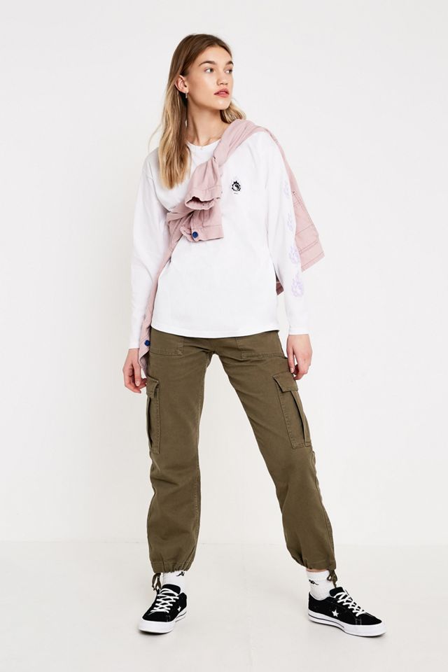 UO Obscura White Long-Sleeve Skate T-Shirt #2