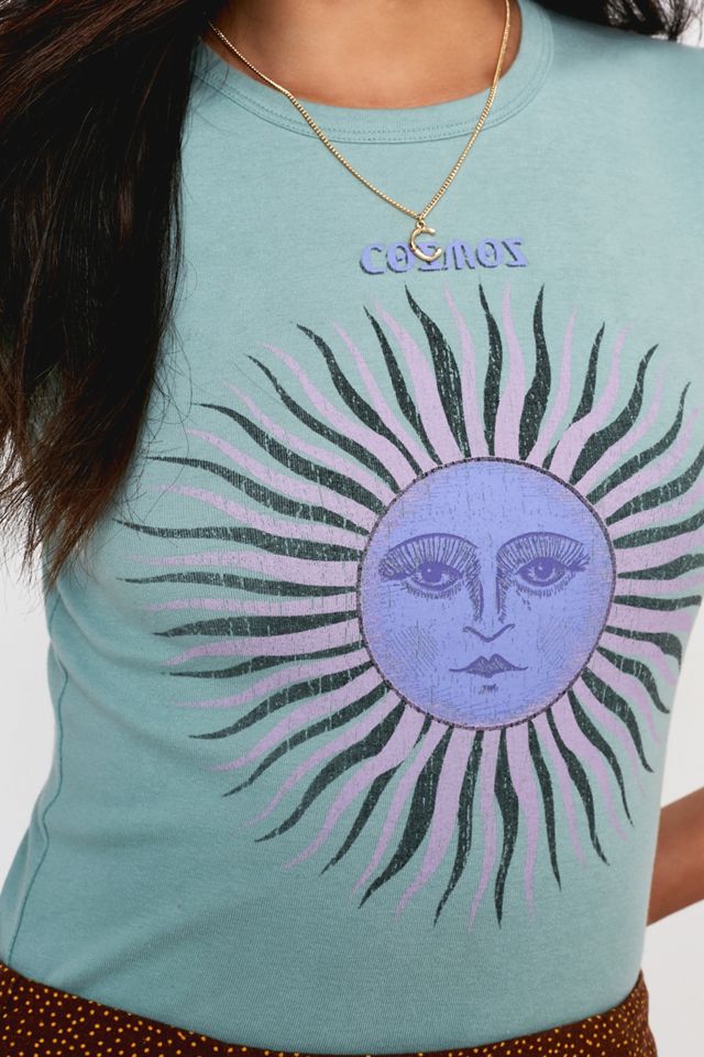 UO - T-shirt ajusté à imprimé cosmique #2