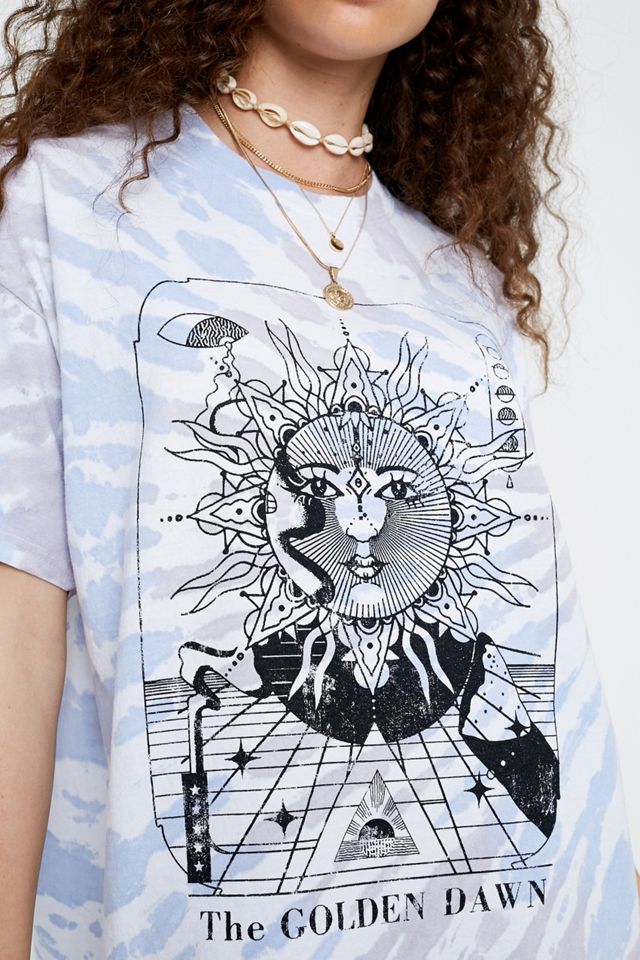 Urban Outfitters – Oversized-T-Shirt „Golden Dawn“ in Batikoptik #3