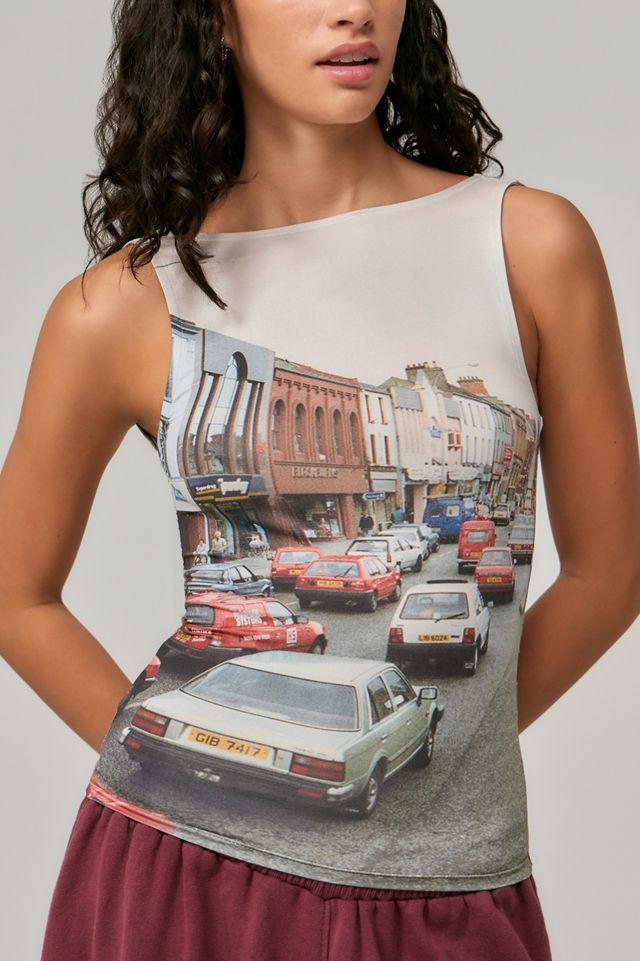 Rebel Youth Cars Scoop Back Tank Top #1