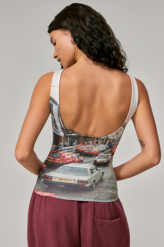 Rebel Youth Cars Scoop Back Tank Top #3