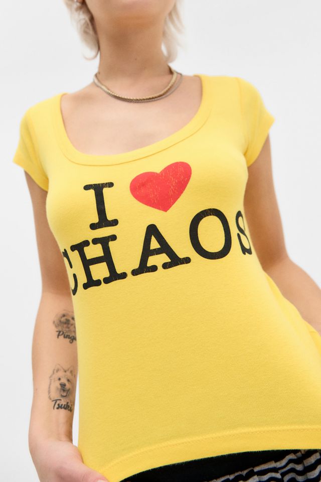 UO I Love Chaos Scoop Baby T-Shirt #2