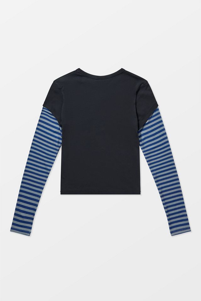 UO Art Studio Stripe Twofer T-Shirt #8