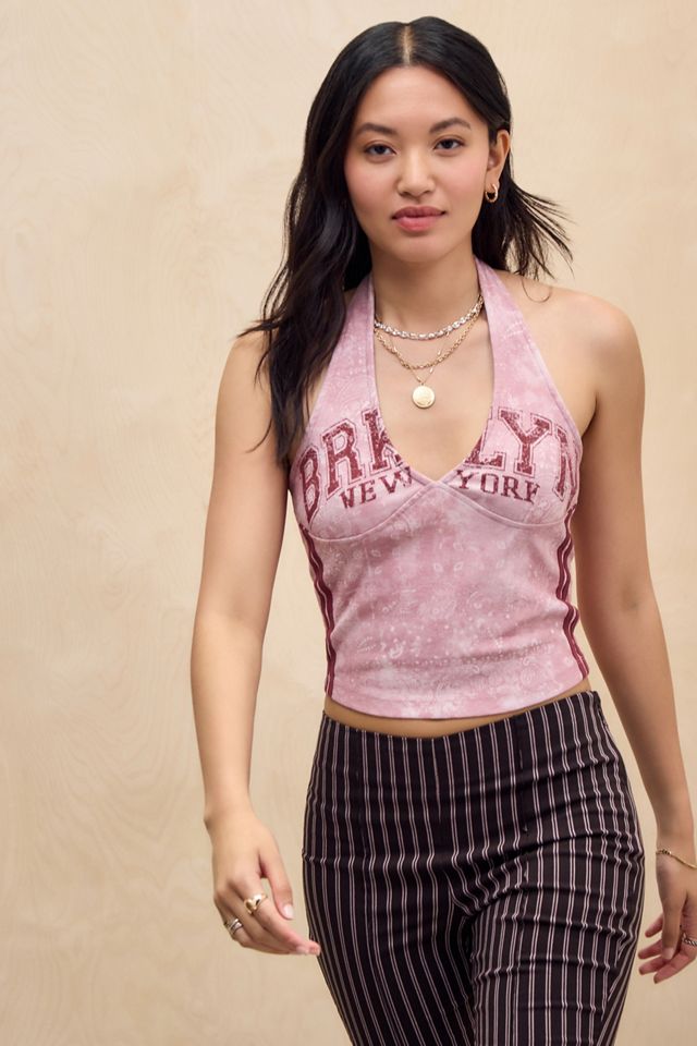 UO Paisley Brooklyn Halter Top #1