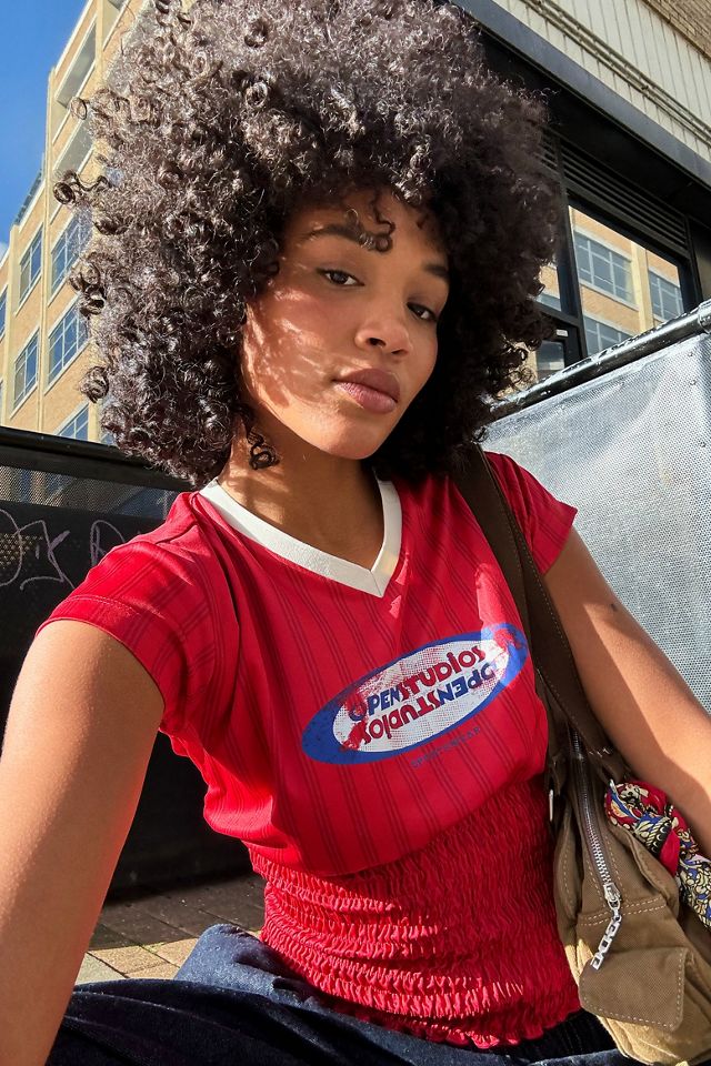 UO Shirred Football Baby T-Shirt #4