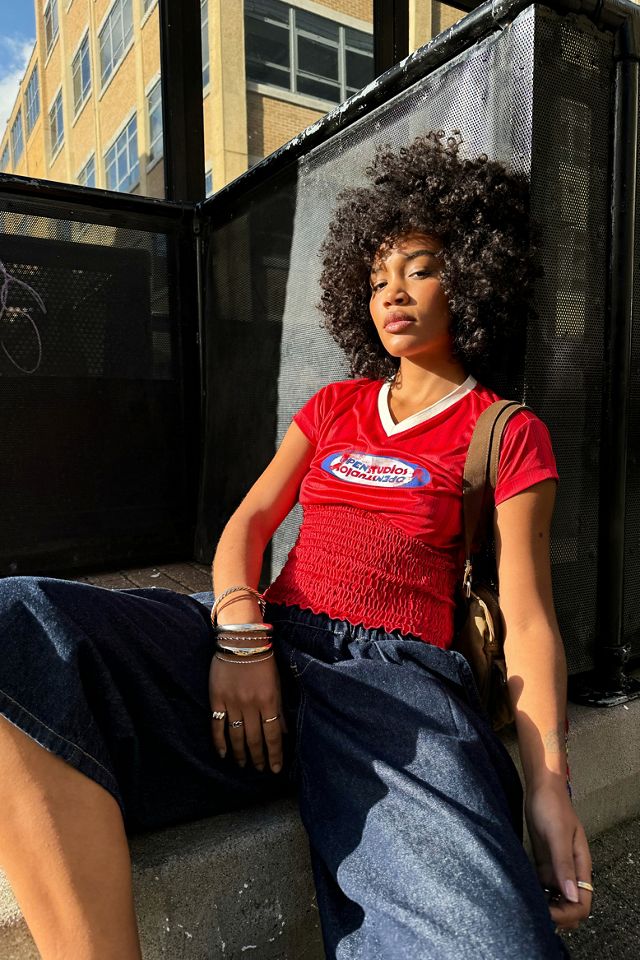 UO Shirred Football Baby T-Shirt #5