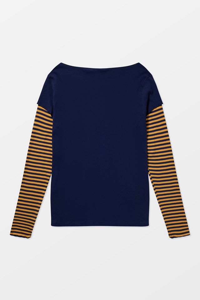 Camiseta Twofer de Rayas UO Los Angeles #7