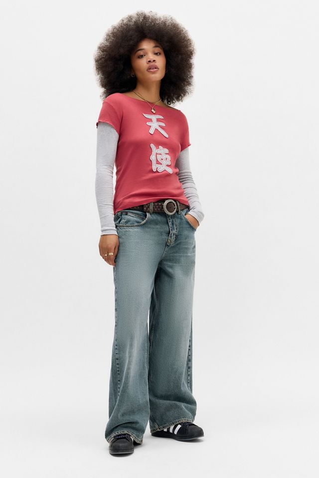 UO Japanese Appliqué Twofer T-Shirt #1