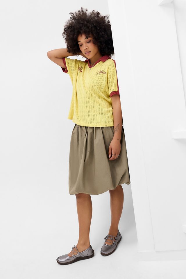 UO Knit Collared Football Top #2