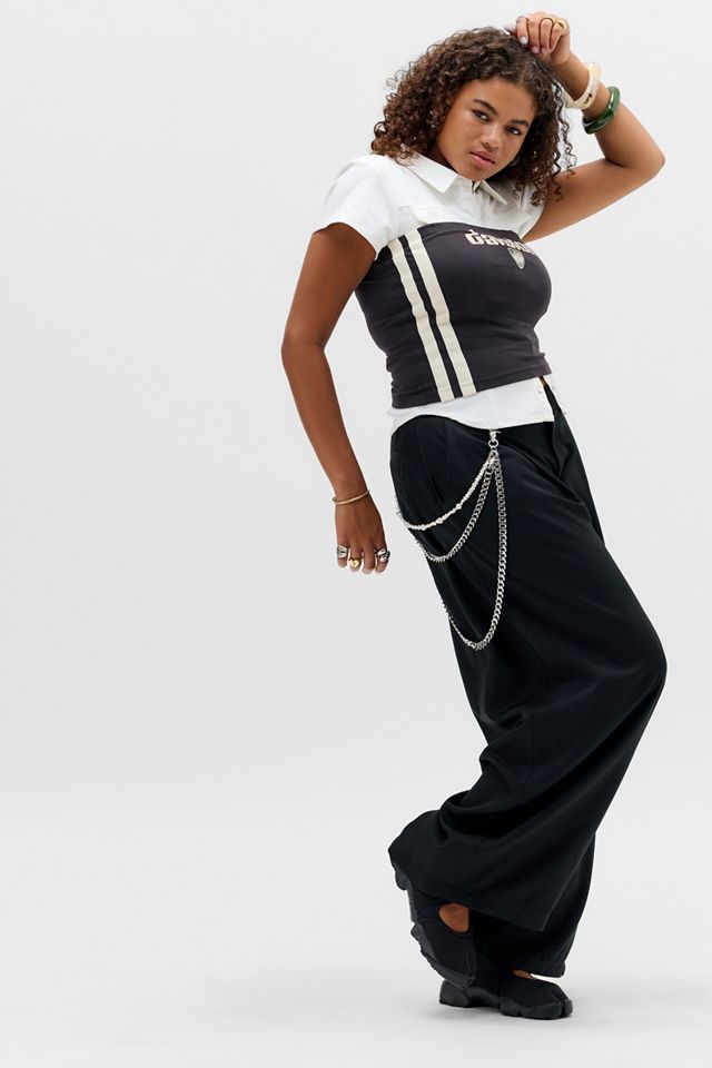 UO Black Dalston Football Bandeau Top #5
