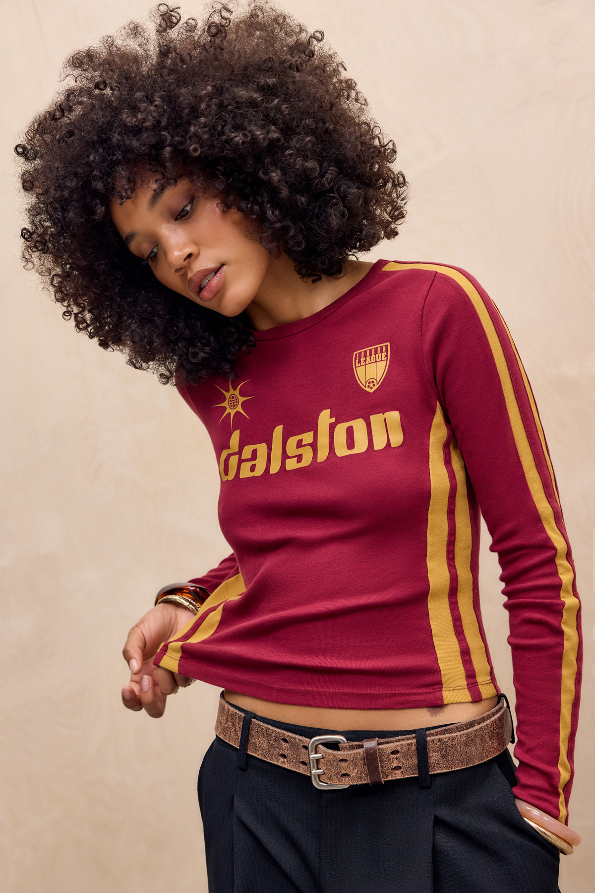 UO Dalston Football Long Sleeve T-Shirt