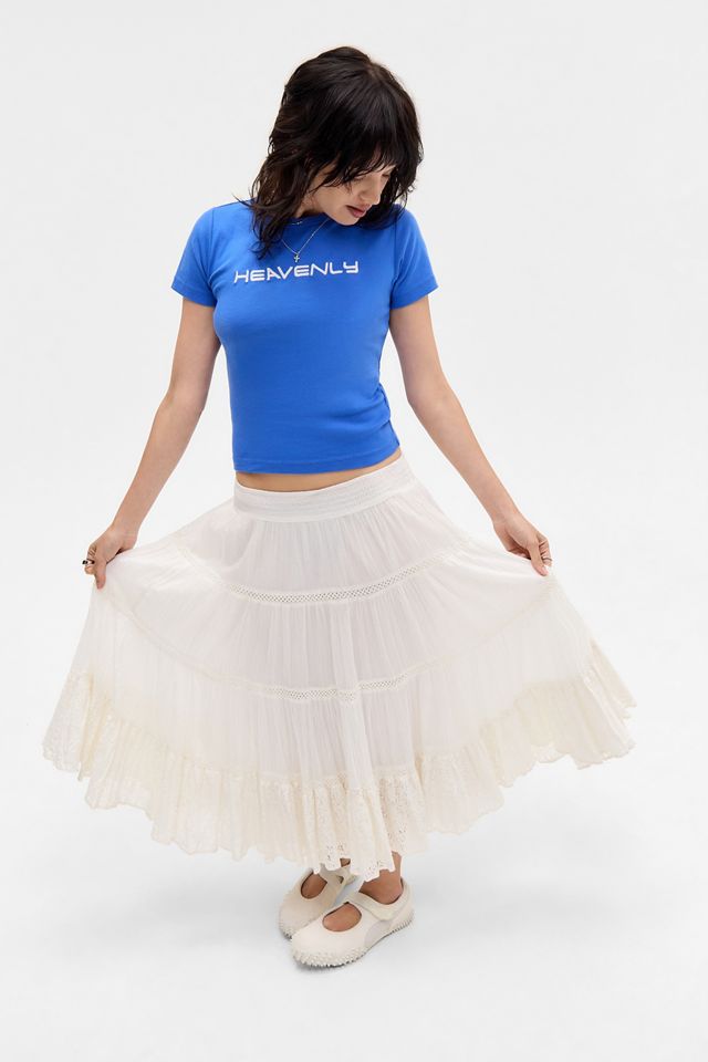 UO Heavenly Embroidered Slogan Baby T-Shirt #1
