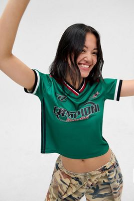 Camiseta de Fútbol Campioni Verde de Manga Corta