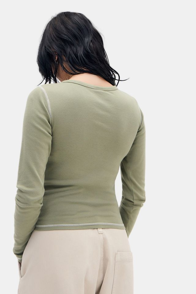 T-shirt Henley à appliqué BDG Tokyo #3