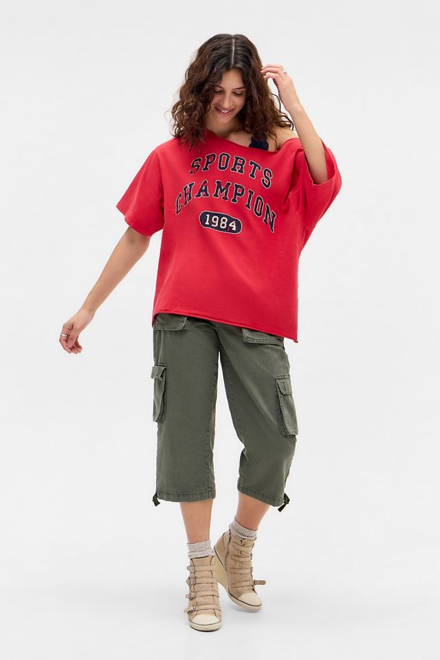 UO Sports Champion Off-Shoulder T-Shirt #1