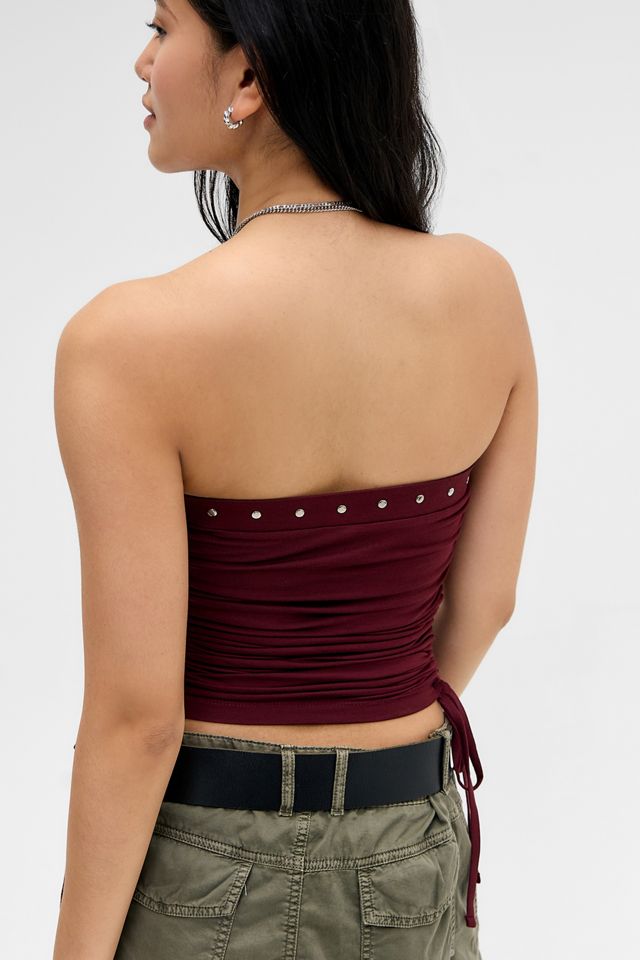 Top Bandeau Fruncido Dragón Grunge UO #3