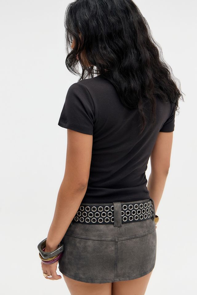 UO Black Diamanté Cross Baby T-Shirt #3