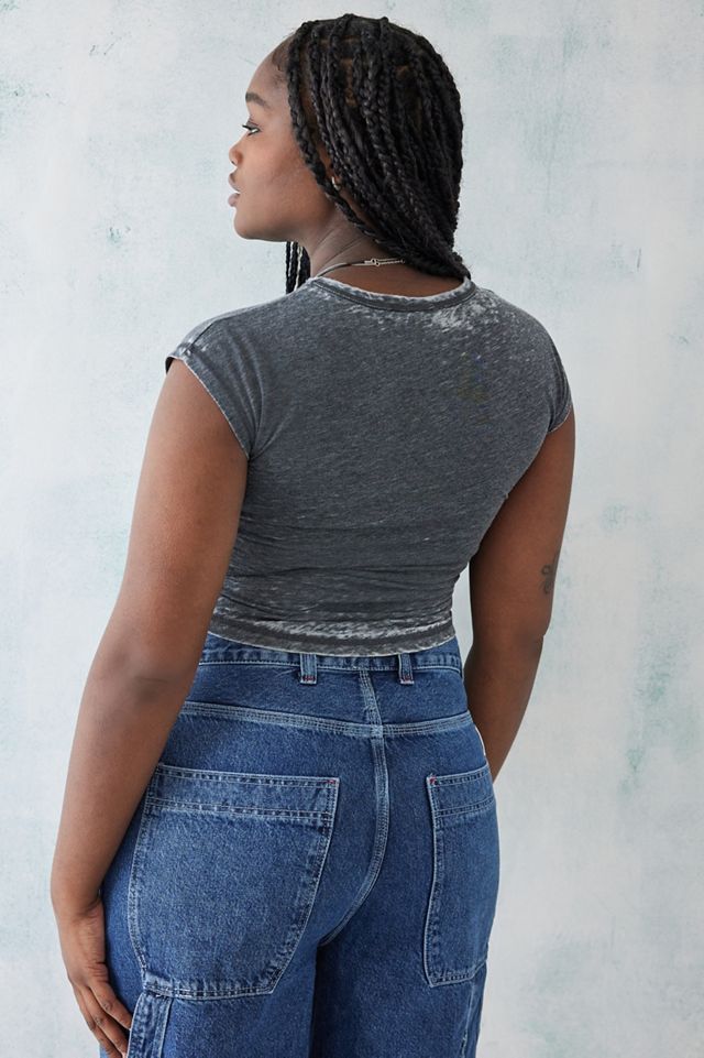 UO Wings Cap Sleeve Burnout Top #7