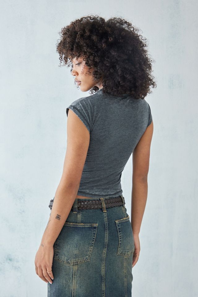 UO Wings Cap Sleeve Burnout Top #3