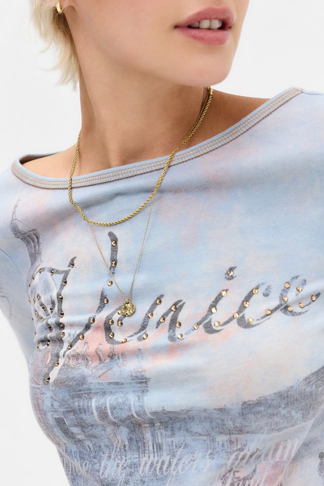UO Venice Hotfix 3/4 Sleeve Baby T-Shirt #2