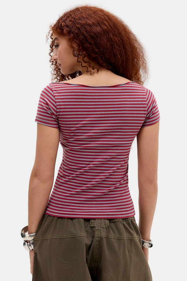 UO New York Slash Neck T-Shirt #4