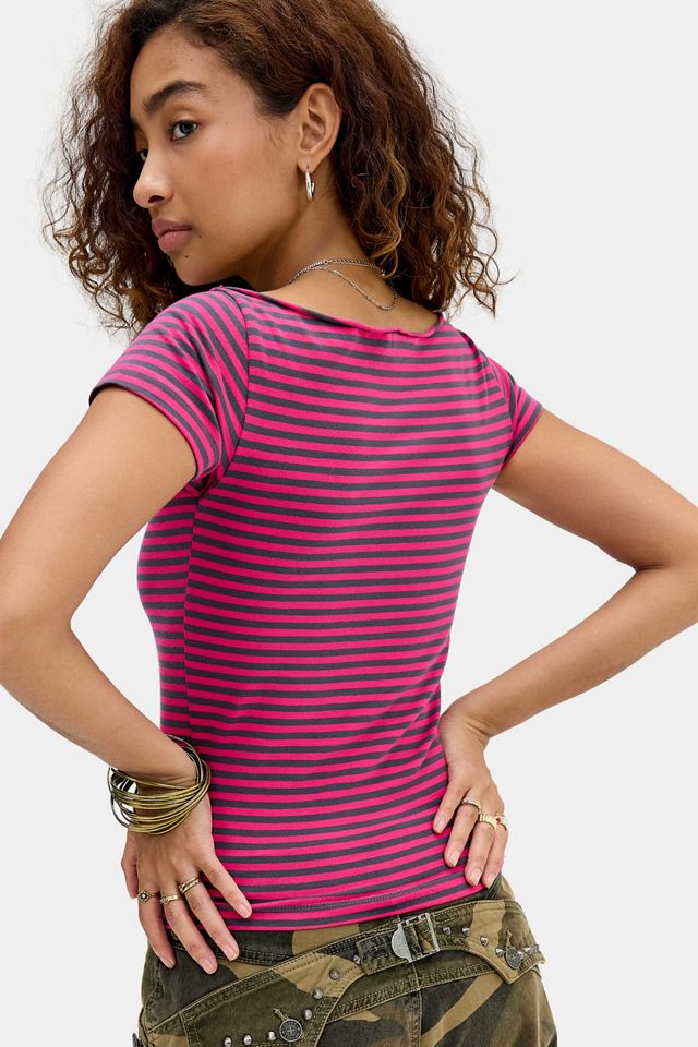 UO New York Slash Neck Graphic Tee #2