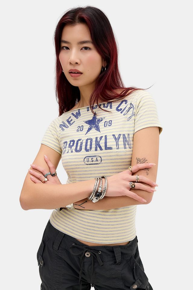 UO New York Slash Neck T-Shirt #2