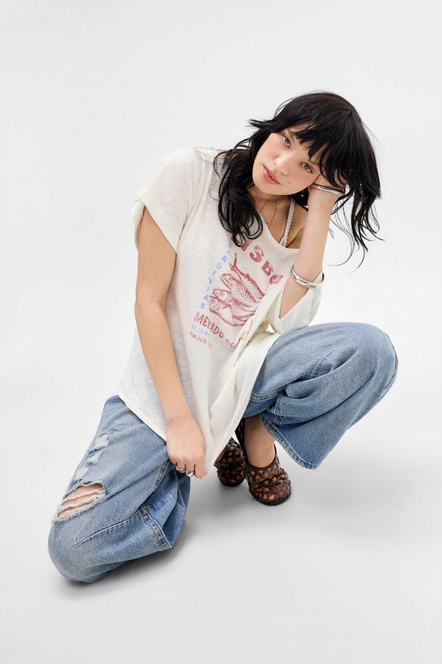 T-shirt à épaules dénudées UO Courtney Lisboa #2