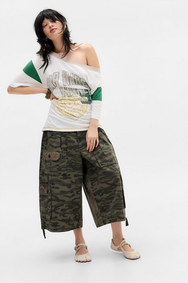 UO Harbour Off-Shoulder Tie-Up T-Shirt #1